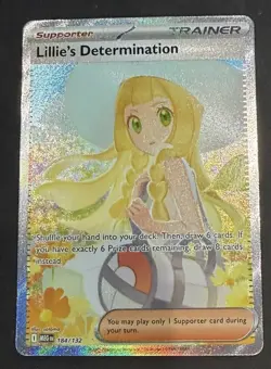 Lillie’s Determination 184/132 Mega Evolution SIR Holo 🔥 Pokemon - Image 1