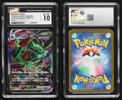 Rayquaza VMAX Japanese Pokemon Sword & Shield VSTAR Universe (s12a) CGC 10 - Image 3