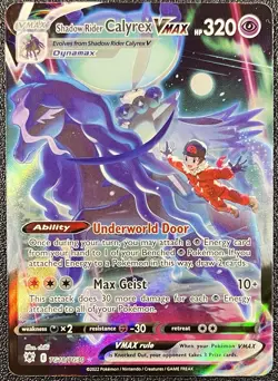 Pokemon TCG Shadow Rider Calyrex VMAX Astral Radiance TG18/TG30 Holo - Image 1