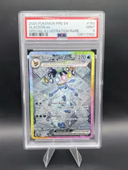 Glaceon ex 150/131 S&V: Prismatic Evolutions Holo Pokemon PSA 9 Mint SIR - Image 1