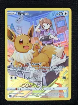 Full Art - Eevee Pokemon Sword & Shield Brilliant Stars Trainer Gallery #TG11 - Image 1