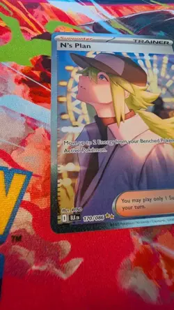 N's Plan 170/086 - Special Illustration Rare (SIR) - Pack Fresh NM - Pokemon TCG - Image 3