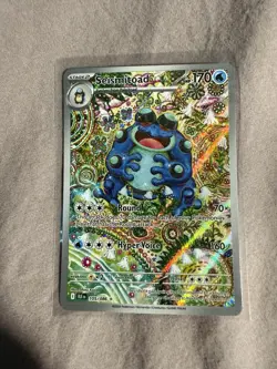 Pokemon TCG Seismitoad Illustration Rare Black Bolt 105/086 - Image 1