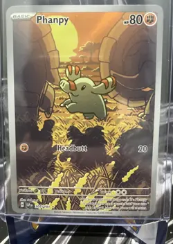 Pokemon Phanpy Illustration Rare Holo 205/191 Sv08: Surging Sparks English - Image 1