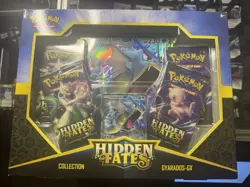 Pokemon TCG- Hidden Fates Gyarados GX Collection Box- New Factory Sealed - Image 1