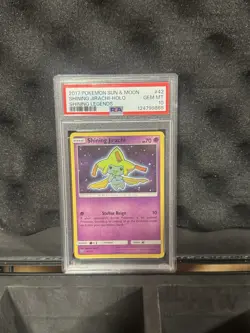 2017 POKEMON SUN & MOON SHINING LEGENDS #42 SHINING JIRACHI-HOLO PSA 10 - Image 1
