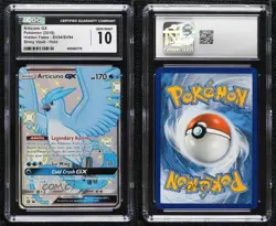 Shiny - Articuno GX Pokemon Sun & Moon Hidden Fates Vault CGC 10 Gem Mint - Image 3