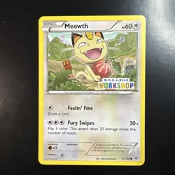 Pokemon TCG : BUILD-A-BEAR PROMO ROARING SKIES MEOWTH 67/108 - Image 1