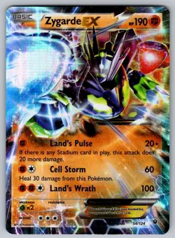 Zygarde EX - 54/124 - XY Fates Collide - 2016 Pokemon - LP - Image 1