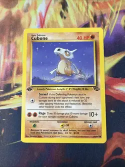 Cubone 50/64 LP 1st Edition Jungle 1999 Pokemon TCG - Image 1