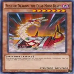Yugioh! Fusilier Dragon, the Dual-Mode Beast, SDMP-EN015, Common, 1st Edition - Image 1