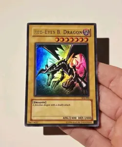 Yugioh Red-Eyes Black Dragon SDJ-001 Ultra Rare LP - Image 3