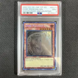 Dark Magician Girl 1st Ed GFP2-EN177 PSA 9 Ghost YuGiOh Ghosts From the Past - Image 1