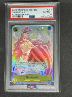 PSA 10 2024 Shirahoshi (Alternate Art) EB01-057 PSA 10 ENGLISH - Image 1