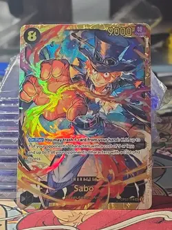 One Piece TCG Sabo OP07-118 Secret Rare (SEC) Alternate Art English - Image 1