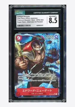 One Piece CGC 8.5 Edward Newgate SR Alt Art 2024 OP02-004 PRB01 Japanese - Image 1