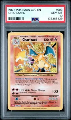 2023 POKEMON CLC-TRADING CARD GAME CLASSIC #003 CHARIZARD PSA 10 - Image 1