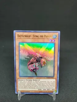 Battlewasp - Sting the Poison BLHR-EN033 Ultra Rare 1st Edition NM Yugioh Card - Image 1