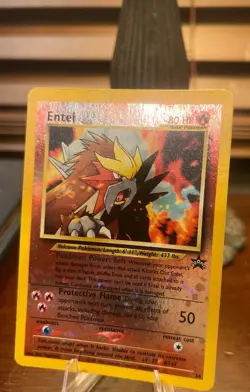 Pokemon Entei Wotc Promo Reverse Holo 34/53 80 HP Promo Card Wizards - Image 4
