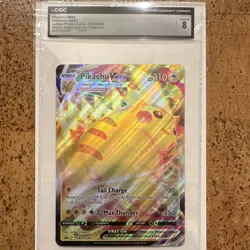 Pokemon 2023 Pikachu VMAX SWSH286 Jumbo Promo Holo CGC 8 Crown Zenith Card - Image 1