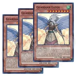 Yugioh - Guardian Eatos x 3 - 1st Edition Super Rare LP - Free Holo Card - Image 1
