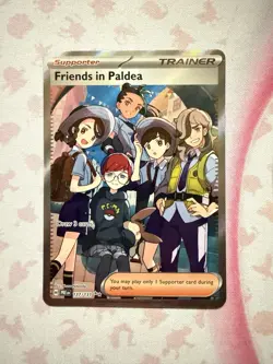 Pokemon TCG Trainer Friends in Paldea Ultra Rare Holo Card 137/131 Prismatic - Image 1