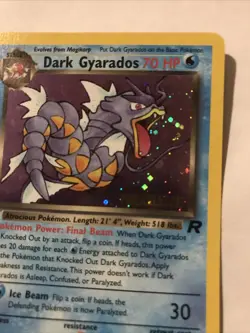 Dark Gyarados 8/82 Holo Team Rocket Prerelease Promo Pokemon Card - NM - Image 2