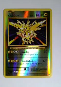 Pokemon TCG Zapdos Reverse Holo Rare Card 41/108 XY Evolutions - Image 1
