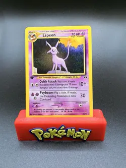 Pokemon TCG Espeon Neo Destiny 1st Edition Non Holo Rare Card 20/75 NM - Image 1