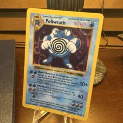 Poliwrath Base Set Shadowless 13/102 Holo Rare 90HP Pokemon TCG Card - Image 3