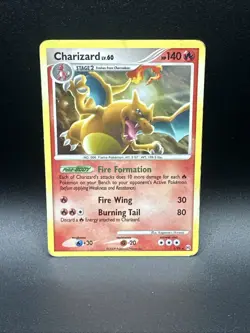Pokemon TCG Charizard LV.60 Platinum Arceus Holo Rare Card 1/99 Cosmos Holo - Image 1