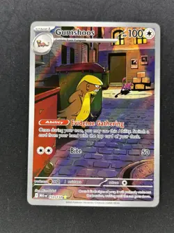 Gumshoos 153/132 - Mega Evolution Illustration Rare Pokemon Card - NM - Image 1