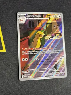 Gumshoos 153/132 - Mega Evolution Illustration Rare Pokemon Card - NM - Image 3