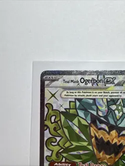 Pokemon TCG Teal Mask Ogerpon ex 166 Sv: Scarlet & Violet Promo Cards Holo Tera - Image 2