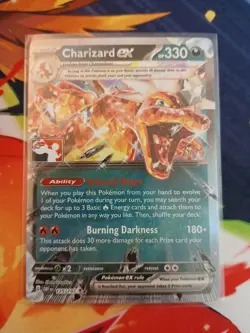 Charizard ex 125/197 Prize Pack Series Promo Stamped Card Holo Pokemon - Image 1