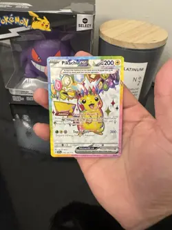 Pokemon Pikachu ex 219/191 Full Art Promo Tera Holo SVP: Surging Sparks TCG Card - Image 4