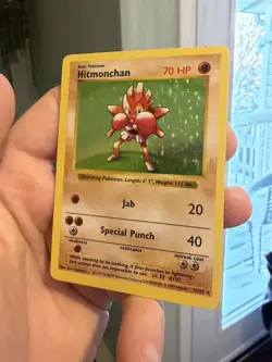 Hitmonchan - 7/102 - Pokemon TCG Base Set Shadowless Holo Rare Card WOTC MP - Image 4