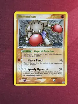 HITMONCHAN 24/115 EX Unseen Forces REVERSE HOLO RH Pokemon TCG card LP - Image 1