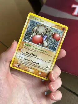 HITMONCHAN 24/115 EX Unseen Forces REVERSE HOLO RH Pokemon TCG card LP - Image 2