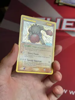 HITMONCHAN 24/115 EX Unseen Forces REVERSE HOLO RH Pokemon TCG card LP - Image 3