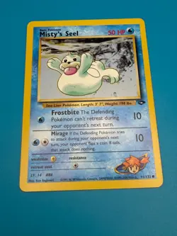 Misty's Seel - Pokemon Card Gym Challenge Set 91/132 Near Mint Vintage 2000 TCG - Image 3