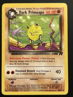 DARK PRIMEAPE - 43/82 - Team Rocket - Pokemon Card - LP - Image 1