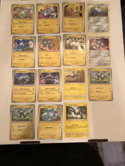 Lot of 15 Magnemite Magneton and Magnezone Pokemon Cards - Image 1