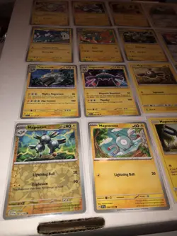 Lot of 15 Magnemite Magneton and Magnezone Pokemon Cards - Image 2