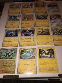 Lot of 15 Magnemite Magneton and Magnezone Pokemon Cards - Image 3