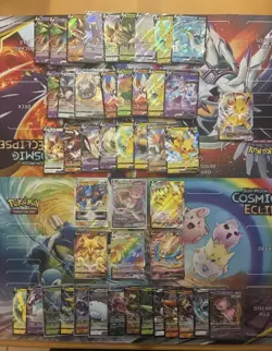 Pokemon Card Lot Full Art Alt Art Fire Alakazam Jolteon Mew Pikachu 46 Cards - Image 1