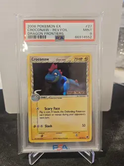 Croconaw (Reverse Holo) - Dragon Frontiers 27/101 - Pokemon Card - PSA 9 MINT - Image 1