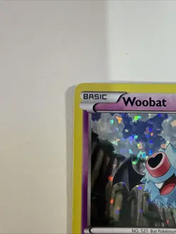 Woobat 7/12 - 2012 McDonald’s Black Star Promo Holo Pokemon Card - Image 2