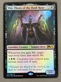 Vito, Thorn of the Dusk Rose - Foil - NM -Core Set 2021 M10 MTG Cards Shop - Image 2