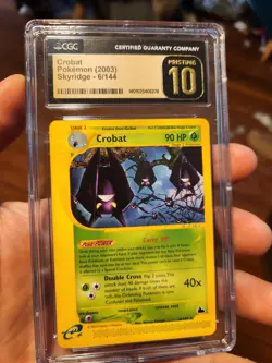 (POP 6) CGC 10 PRISTINE Crobat Skyridge Pokemon Card 6/144 Rare 2003 - Image 2